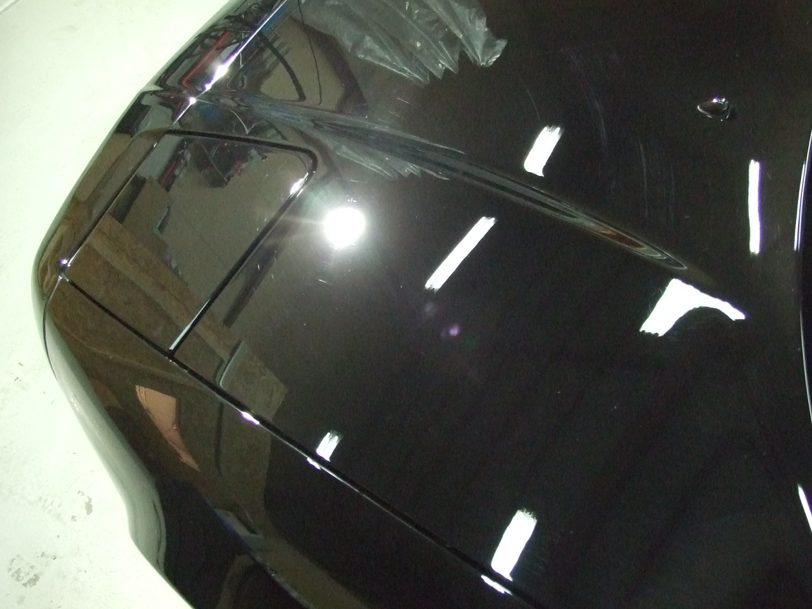 ホーム 洗車キズを磨いて整えた塗装(磨いた後)